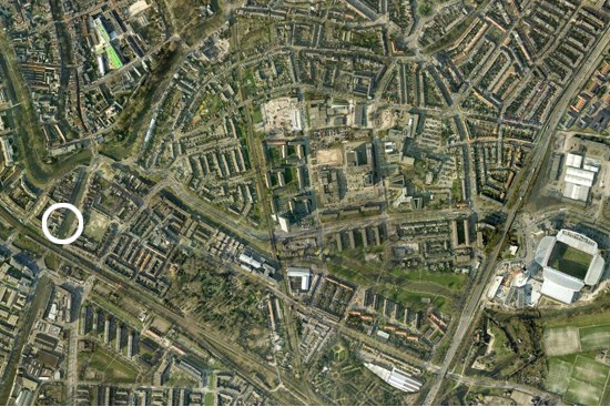 google maps: Architectenbureau Ruiters Architectuur, Westerkade 32 35111HC Utrecht